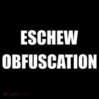 Eschew Obfuscation Obfuscate Funny Greek Sarcastic Coaster thumb 2