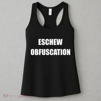 Eschew Obfuscation Obfuscate Funny Greek Sarcastic Women's Tank Top thumb 3