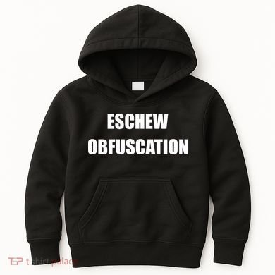 Eschew Obfuscation Obfuscate Funny Greek Sarcastic Kids Hoodie
