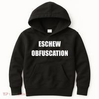 Eschew Obfuscation Obfuscate Funny Greek Sarcastic Kids Hoodie thumb 0