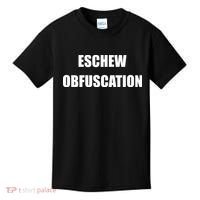 Eschew Obfuscation Obfuscate Funny Greek Sarcastic Kids T-Shirt thumb 0