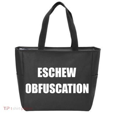 Eschew Obfuscation Obfuscate Funny Greek Sarcastic Tote Bag