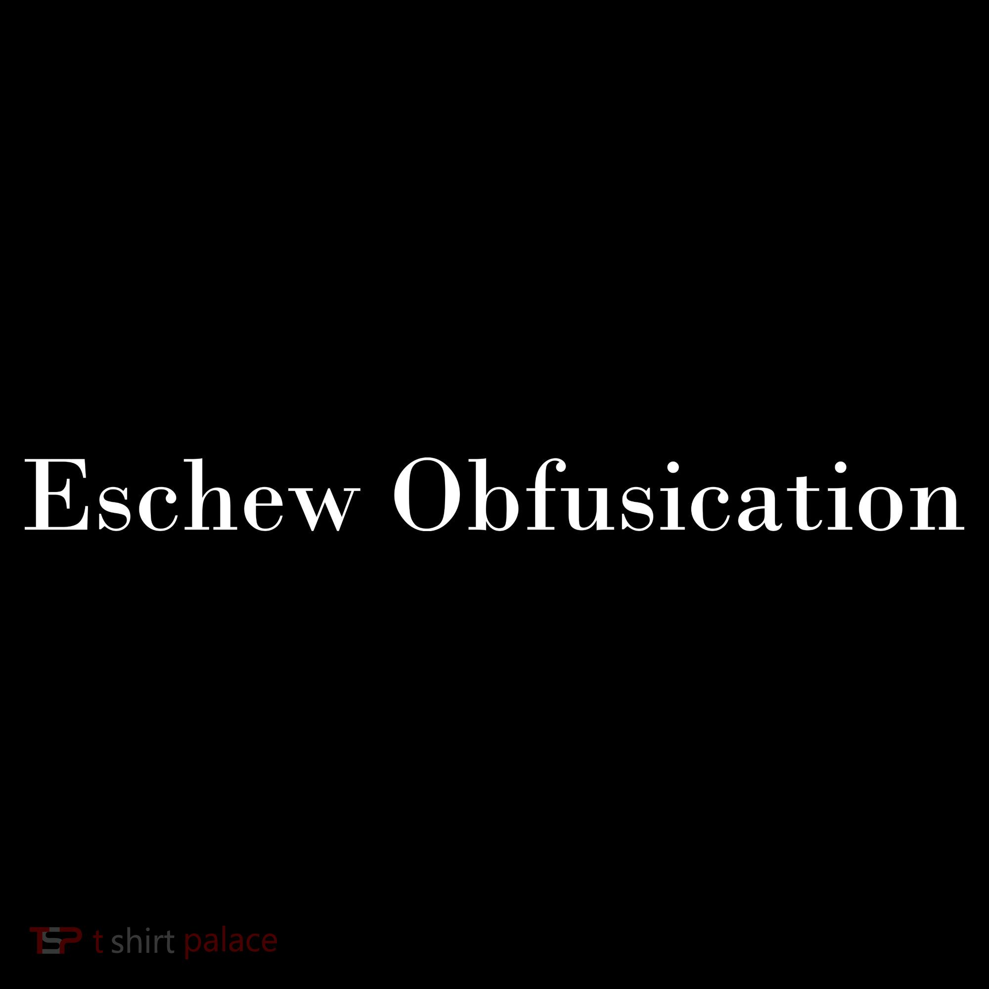 Eschew Obfuscation Obfuscate Classy Logo Ornament