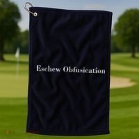 Eschew Obfuscation Obfuscate Classy Logo Golf Towel thumb 1