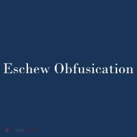 Eschew Obfuscation Obfuscate Classy Logo Golf Towel thumb 3