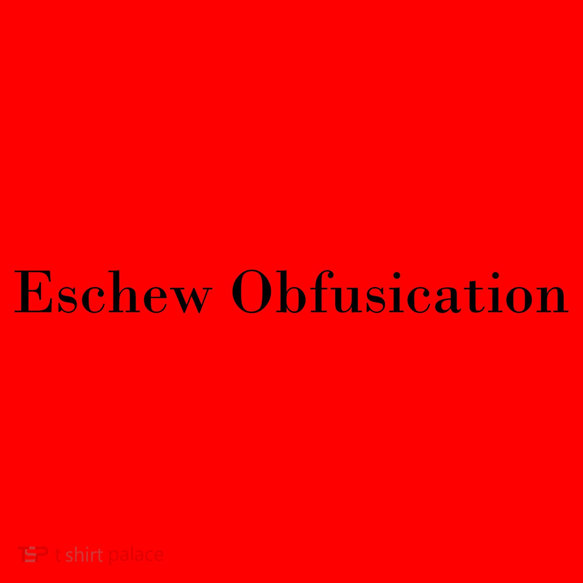 Eschew Obfuscation Obfuscate Classy Logo Santa Hat