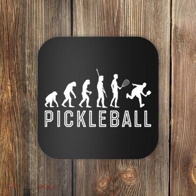 Evolution Of Pickleball TShirt Coaster