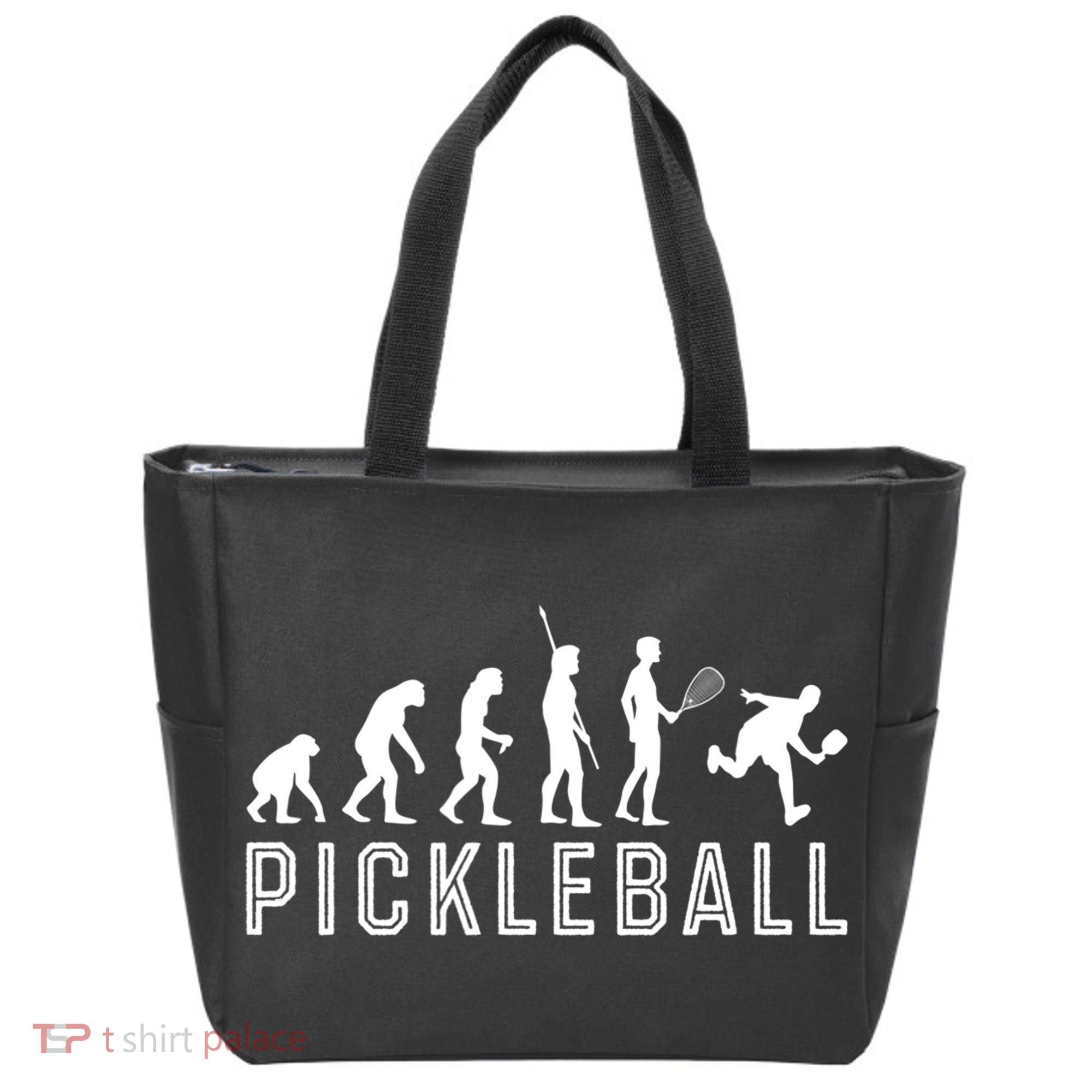 Evolution Of Pickleball TShirt Tote Bag