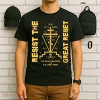 Eastern Orthodox Resist The Great Reset Conservative T-Shirt thumb 6