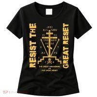 Eastern Orthodox Resist The Great Reset Conservative Women's T-Shirt thumb 0