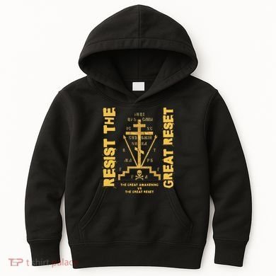 Eastern Orthodox Resist The Great Reset Conservative Kids Hoodie