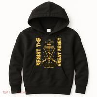 Eastern Orthodox Resist The Great Reset Conservative Kids Hoodie thumb 0