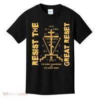 Eastern Orthodox Resist The Great Reset Conservative Kids T-Shirt thumb 0