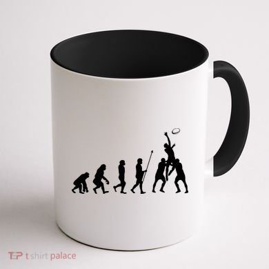 Evolution Of Rugby Coffee Mug back