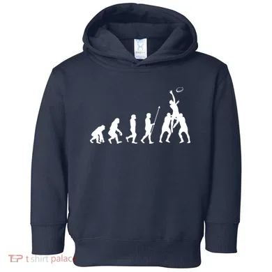 Evolution Of Rugby Toddler Hoodie