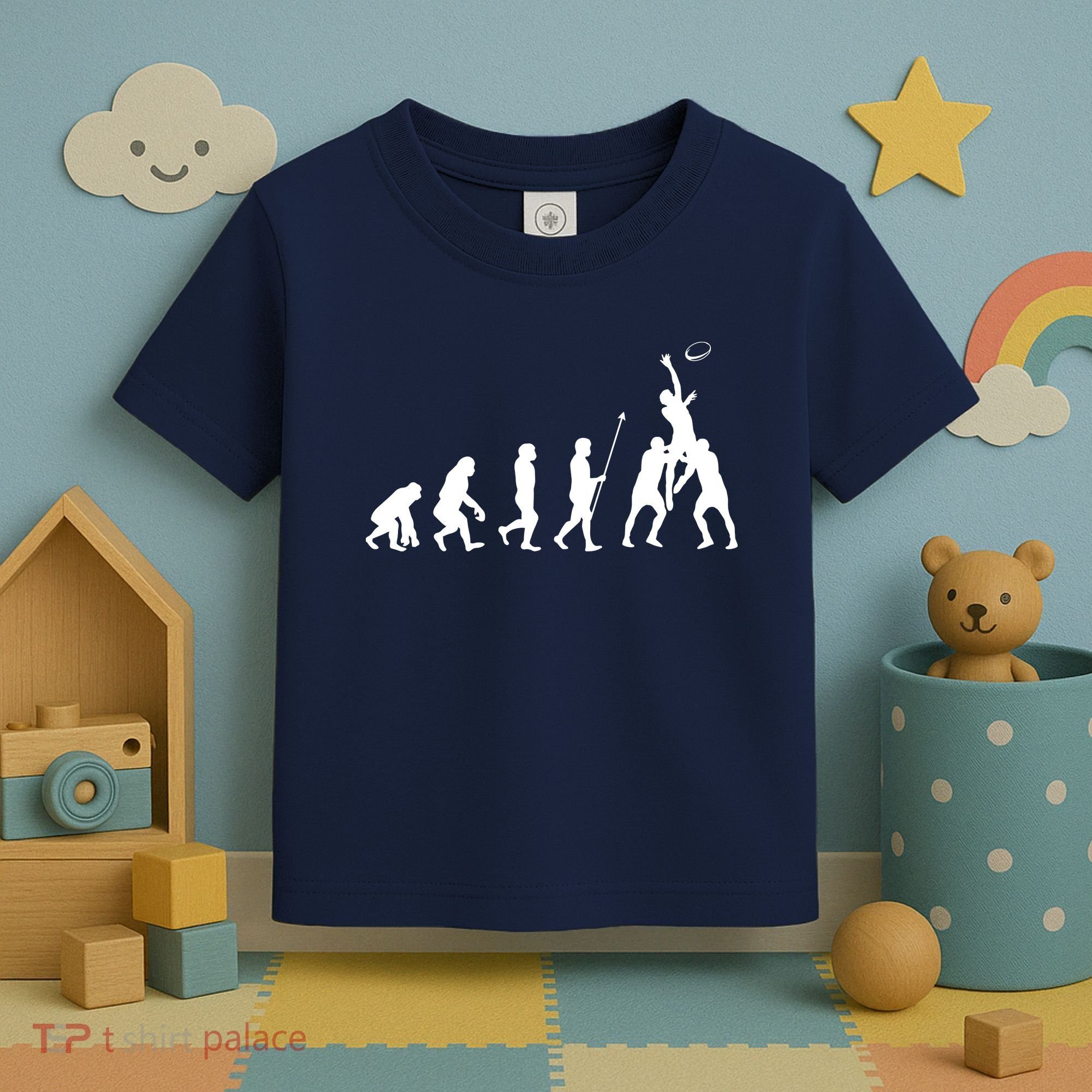Evolution Of Rugby Toddler T-Shirt