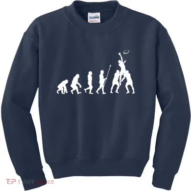 Evolution Of Rugby Kids Sweatshirt