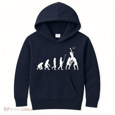 Evolution Of Rugby Kids Hoodie