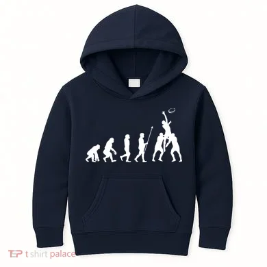 Evolution Of Rugby Kids Hoodie