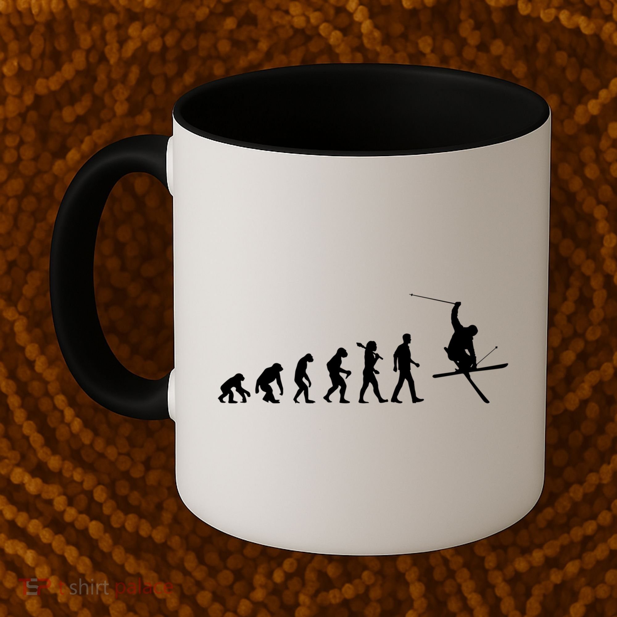 Evolution Of Skiing Cool Gift Coffee Mug