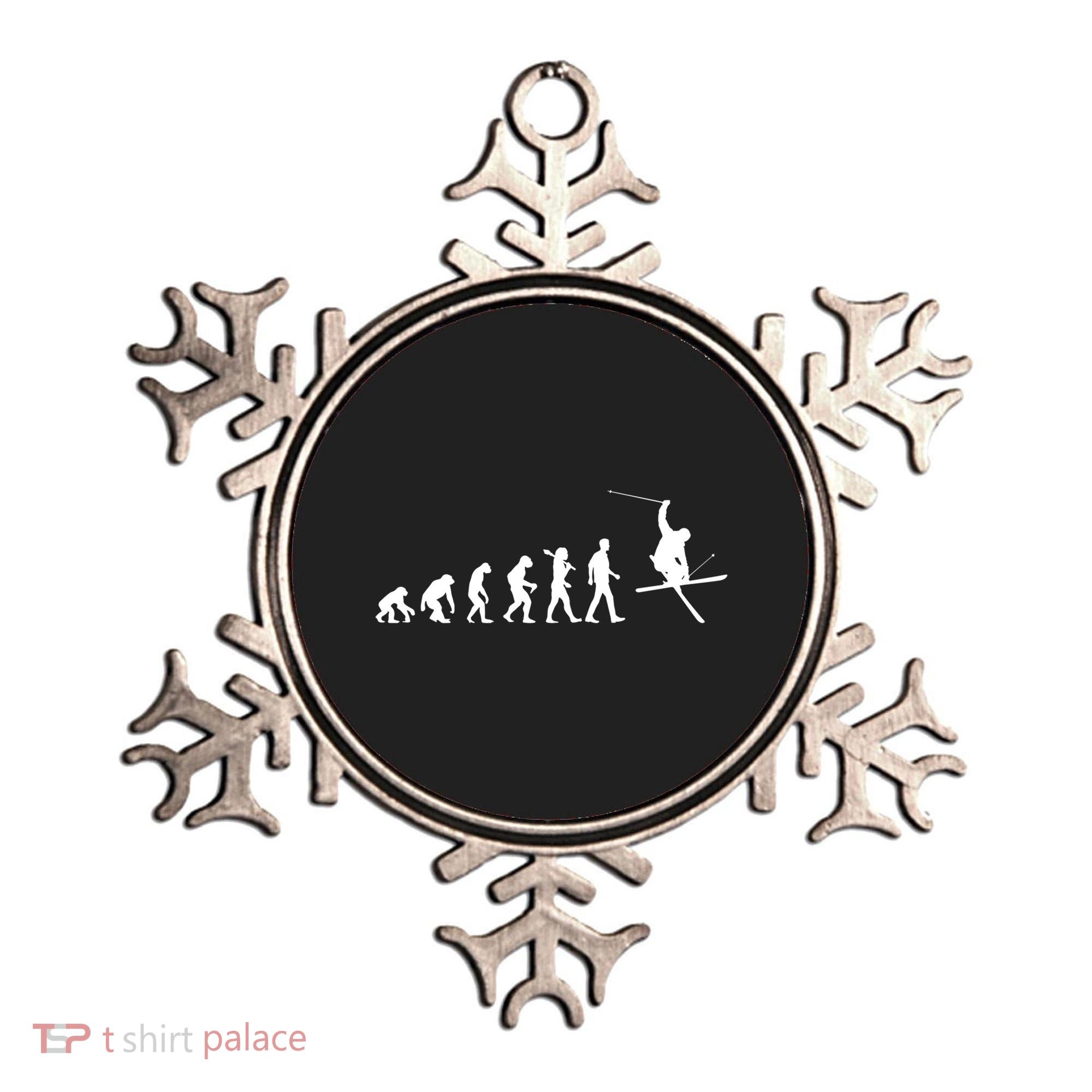 Evolution Of Skiing Cool Gift Ornament