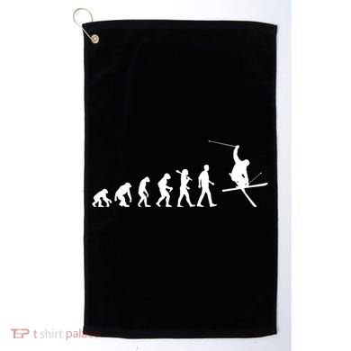 Evolution Of Skiing Cool Gift Golf Towel