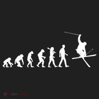 Evolution Of Skiing Cool Gift Golf Towel thumb 3