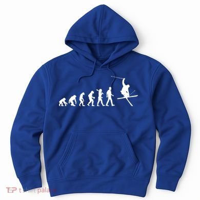Evolution Of Skiing Cool Gift Hoodie