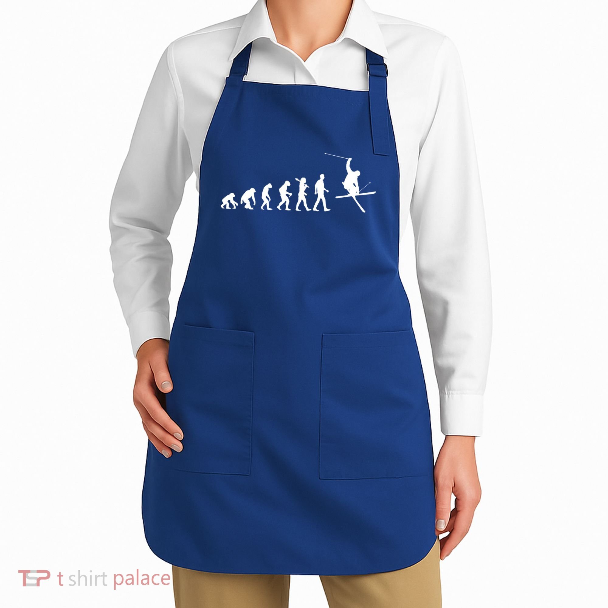 Evolution Of Skiing Cool Gift Apron