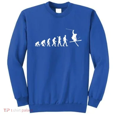 Evolution Of Skiing Cool Gift Sweatshirt