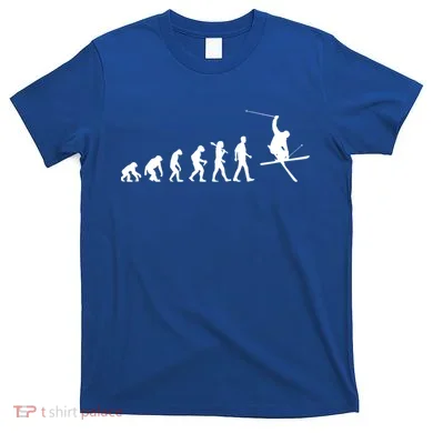 Evolution Of Skiing Cool Gift T-Shirt