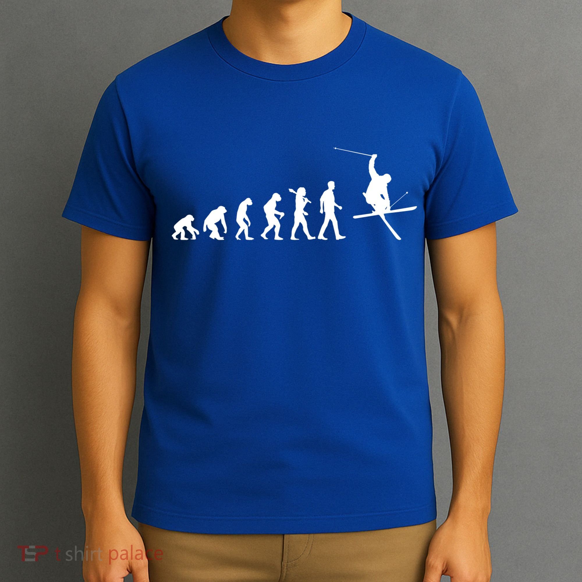 Evolution Of Skiing Cool Gift T-Shirt