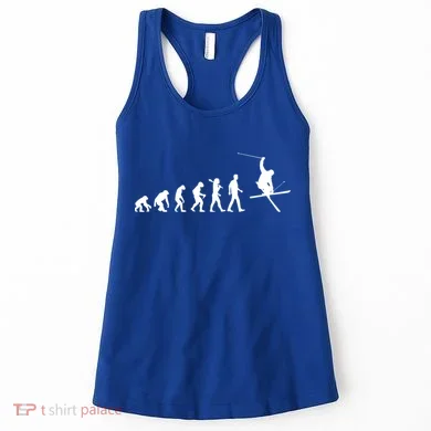Evolution Of Skiing Cool Gift Women's Tank Top