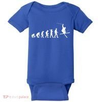 Evolution Of Skiing Cool Gift Baby Bodysuit thumb 0