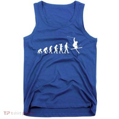 Evolution Of Skiing Cool Gift Tank Top