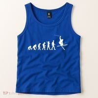 Evolution Of Skiing Cool Gift Tank Top thumb 2