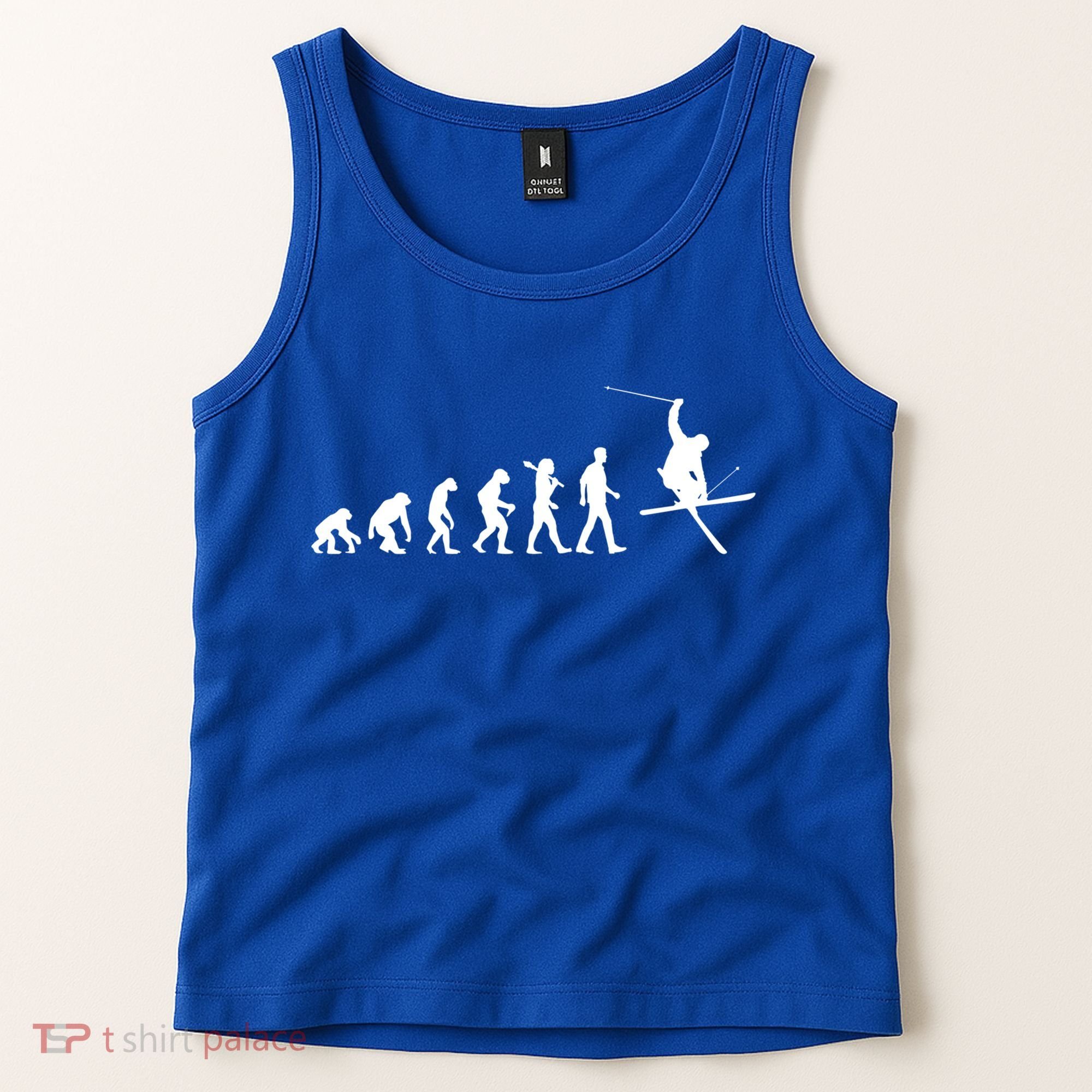 Evolution Of Skiing Cool Gift Tank Top