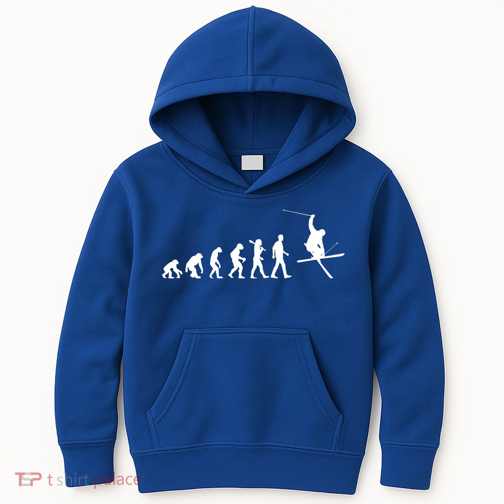 Evolution Of Skiing Cool Gift Kids Hoodie