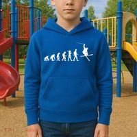 Evolution Of Skiing Cool Gift Kids Hoodie thumb 2