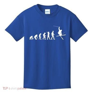 Evolution Of Skiing Cool Gift Kids T-Shirt