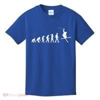 Evolution Of Skiing Cool Gift Kids T-Shirt thumb 0