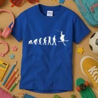 Evolution Of Skiing Cool Gift Kids T-Shirt thumb 3