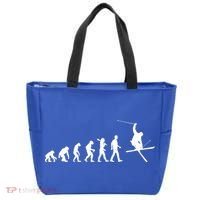 Evolution Of Skiing Cool Gift Tote Bag thumb 0