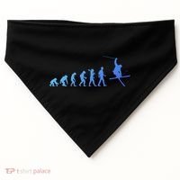 Evolution Of Skiing Cool Gift USA-Made Doggie Bandana thumb 0