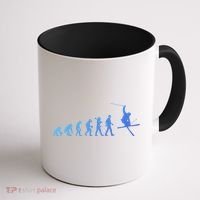 Evolution Of Skiing Cool Gift Coffee Mug thumb 1