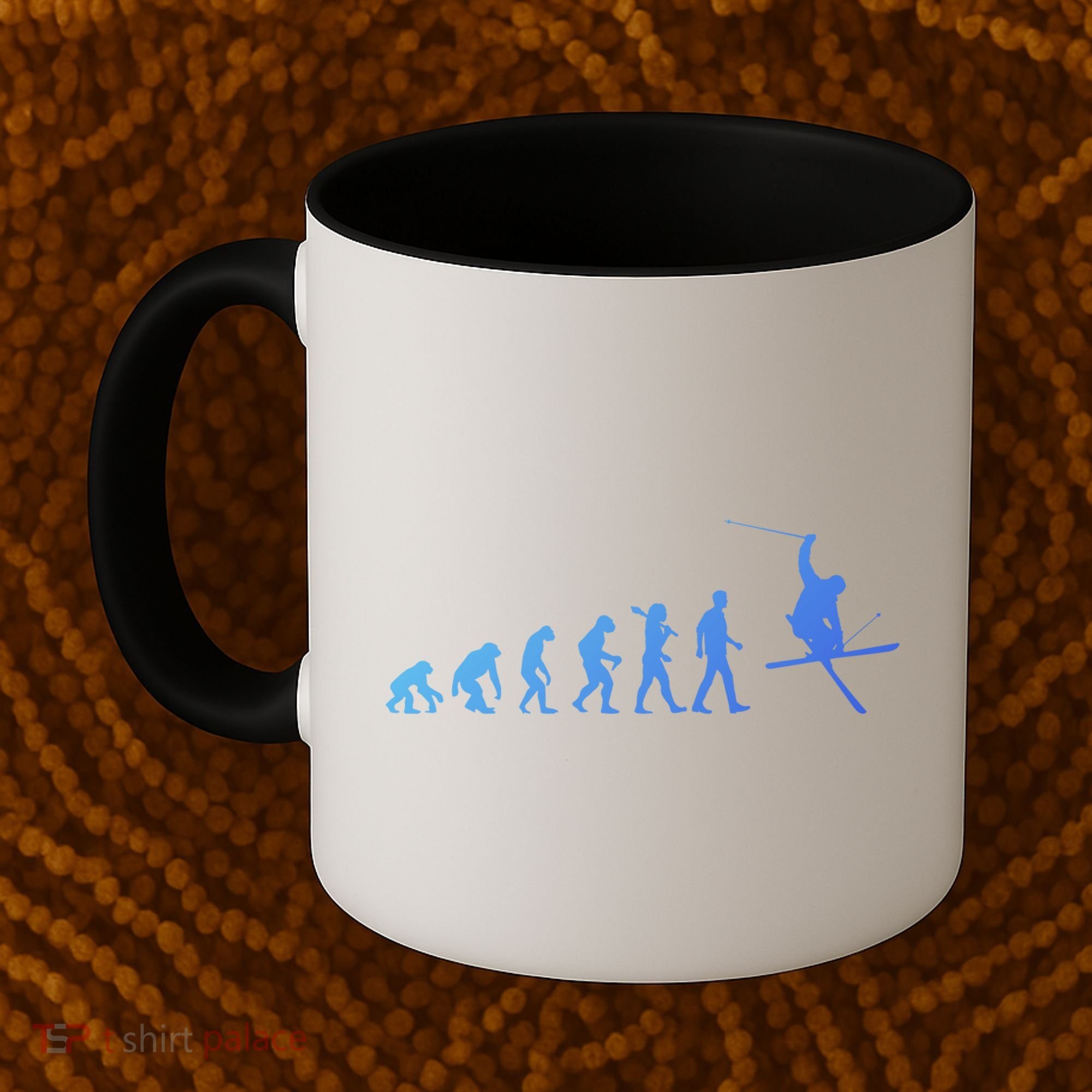 Evolution Of Skiing Cool Gift Coffee Mug