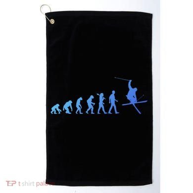 Evolution Of Skiing Cool Gift Golf Towel