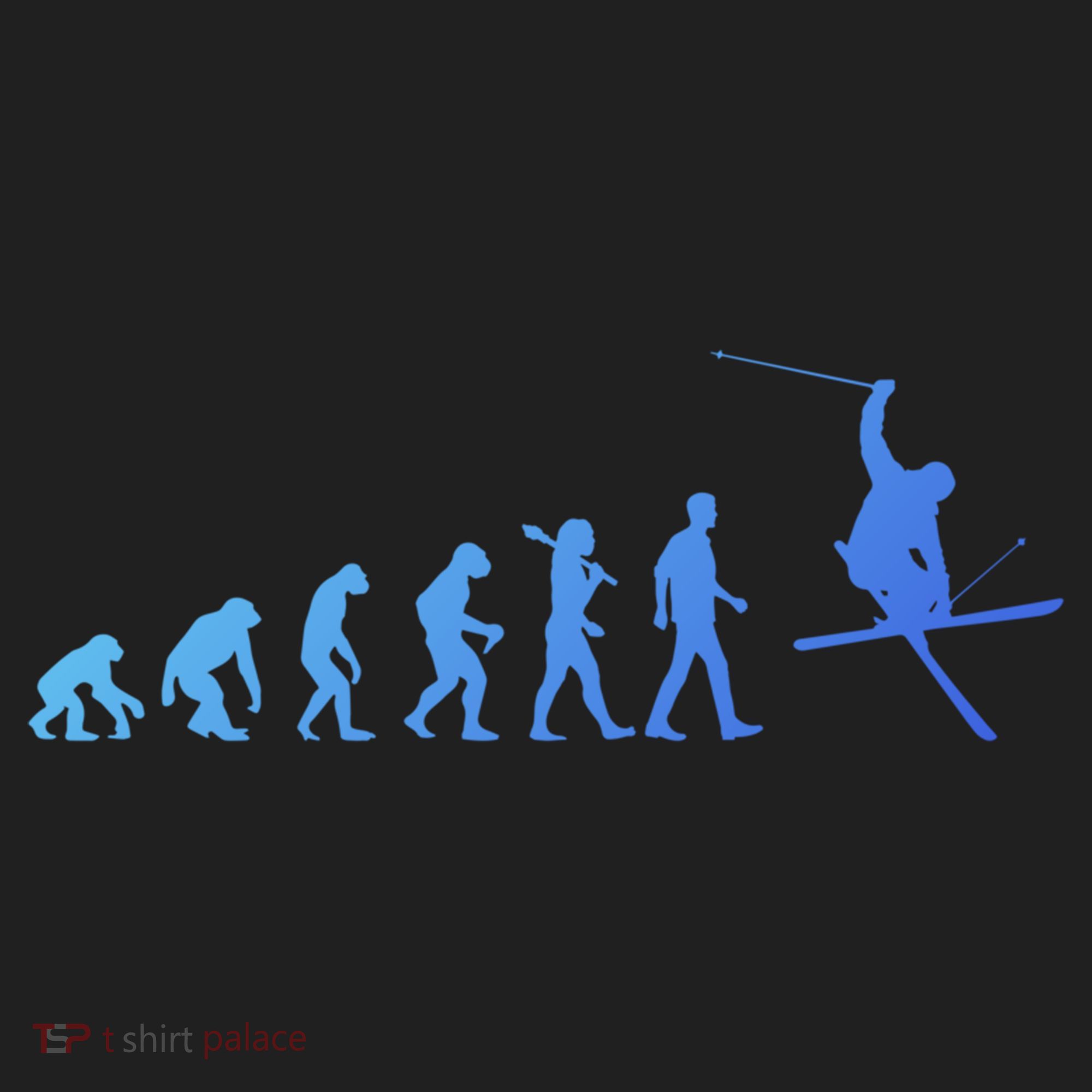 Evolution Of Skiing Cool Gift Golf Towel
