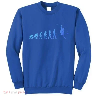 Evolution Of Skiing Cool Gift Sweatshirt