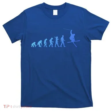 Evolution Of Skiing Cool Gift T-Shirt